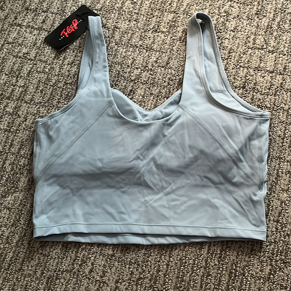 The Gym People Women’s Sports Bra Longline Wirefree Padded with Medium Support - Picture 2 of 4